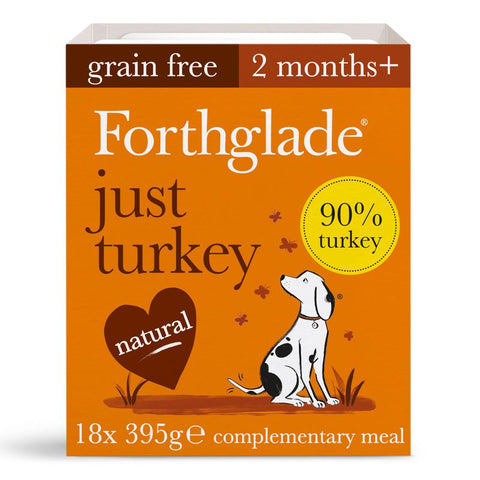 Forthglade Just Grain-Free Natural Wet Dog Food - Just Turkey Pet Supplies