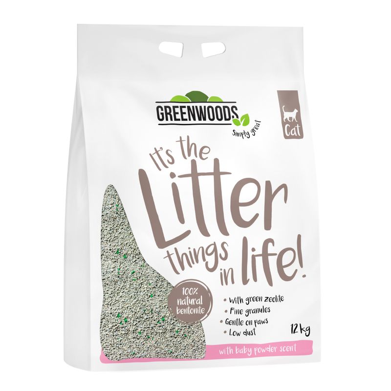 Greenwoods Natural Clay Clumping Cat Litter Pet Supplies