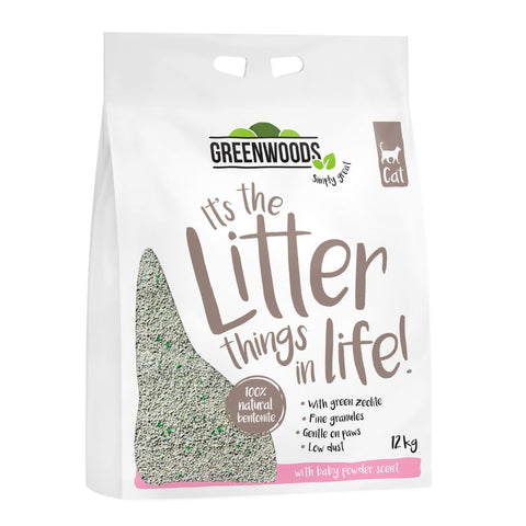 Greenwoods Natural Clay Clumping Cat Litter Pet Supplies