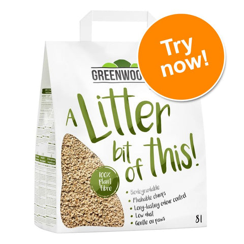 Greenwoods Plant Fibre Natural Clumping Litter Trial Pack Pet Supplies