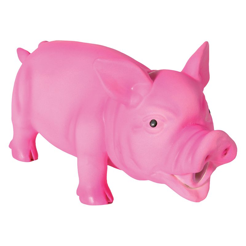 Grunting Latex Squeaker Pig Toy Pet Supplies