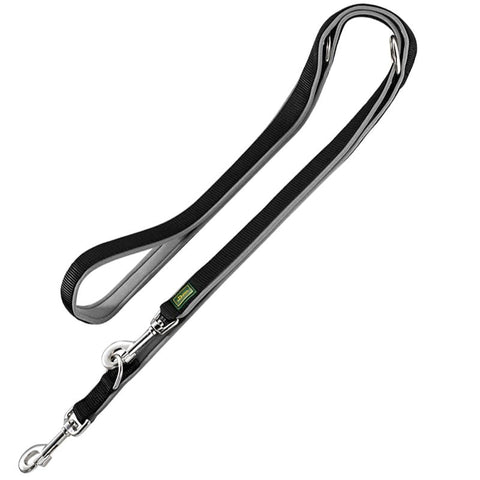 HUNTER Neoprene Lead – Black/ Grey Pet Supplies