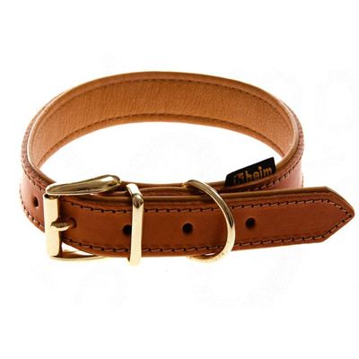 Heim Buffalo Dog Collar  - Cognac Pet Supplies
