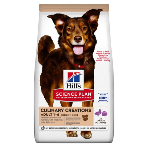 Hill's Science Plan Adult 1-6 Medium Culinary Creations Duck & Potato Pet Supplies