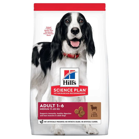 Hill's Science Plan Adult 1-6 Medium with Lamb & Rice 
