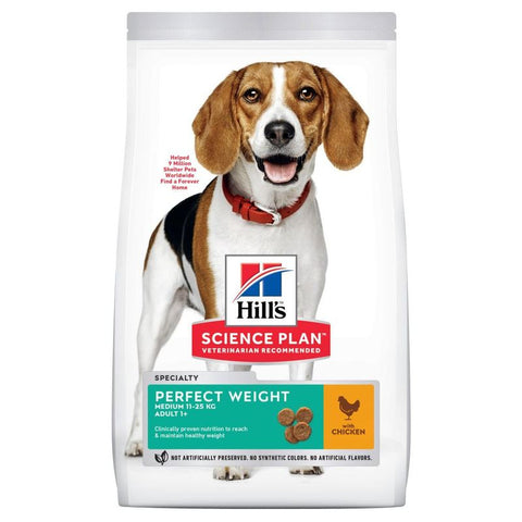 Hill's Science Plan Adult 1-6 Perfect Weight Medium with Chicken Pet Supplies