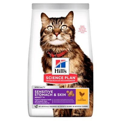 Hill's Science Plan Adult Sensitive Stomach & Skin Chicken Pet Supplies