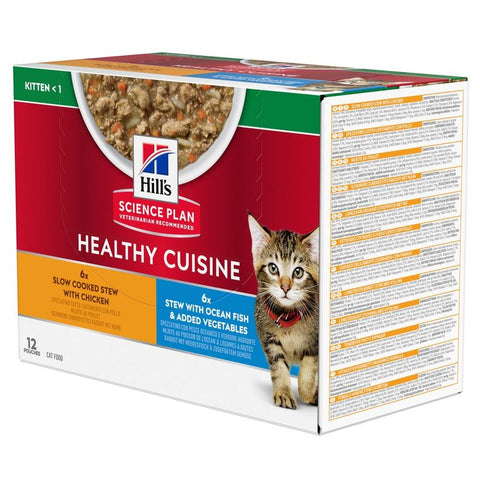 Hill's Science Plan Kitten Healthy Cuisine with Chicken & Ocean Fish Pet Supplies