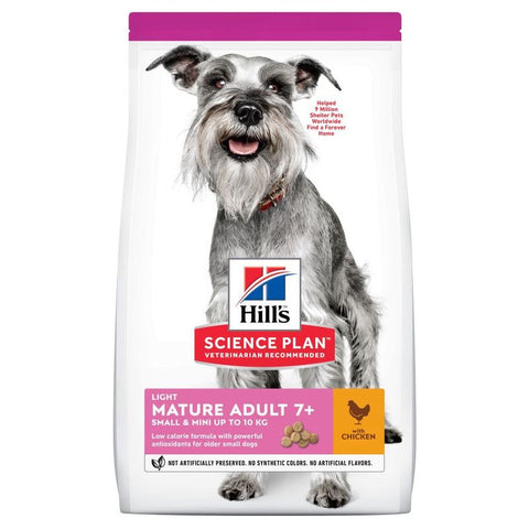 Hill’s Science Plan Mature Adult 7+ Light Small & Mini with Chicken 
