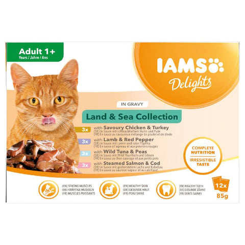 IAMS Delights Adult – Land & Sea Collection Pet Supplies