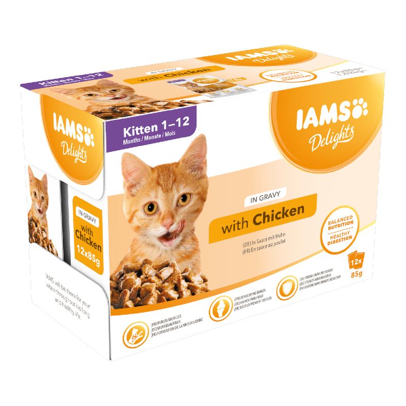 IAMS Delights Kitten – Chicken in Gravy Pet Supplies
