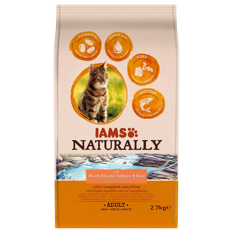 IAMS Naturally Cat Adult Salmon Pet Supplies
