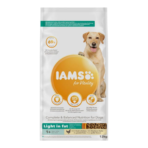 IAMS for Vitality Adult Dog Light in Fat - Chicken Pet Supplies
