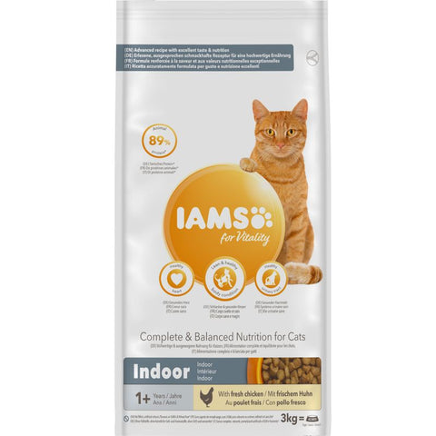 IAMS for Vitality Adult Indoor Fresh Chicken Dry Cat Food Pet Supplies