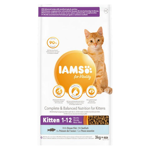IAMS for Vitality Kitten Ocean Fish Pet Supplies