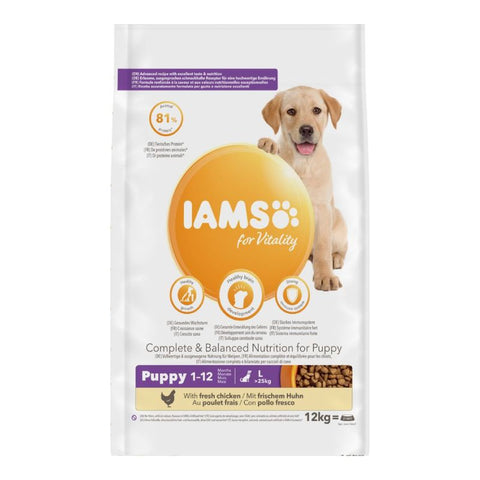 IAMS for Vitality Puppy & Junior Large Dog - Chicken Pet Supplies