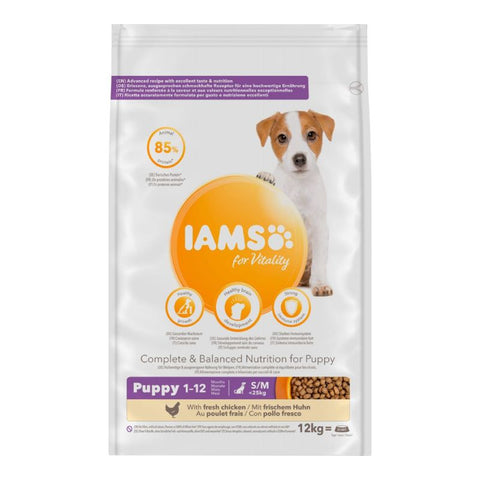 IAMS for Vitality Puppy & Junior Small & Medium Dog - Chicken Pet Supplies