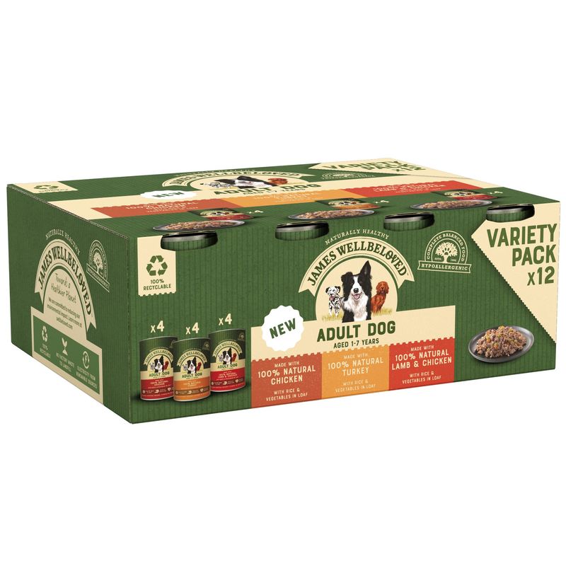 James Wellbeloved Adult Cans - Turkey, Lamb & Chicken in Loaf Pet Supplies