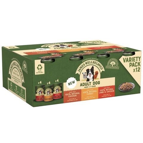 James Wellbeloved Adult Cans - Turkey, Lamb & Chicken in Loaf Pet Supplies