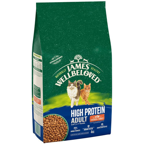 James Wellbeloved Adult Cat High Protein - Chicken & Turkey 