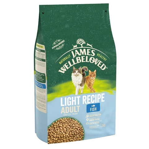 James Wellbeloved Adult Cat Light - Fish Pet Supplies
