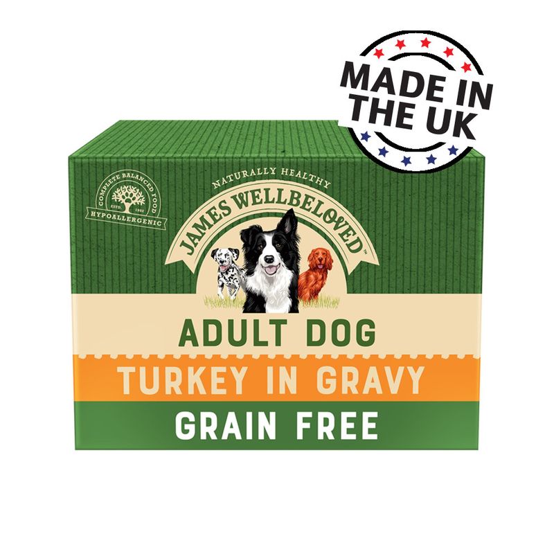 James Wellbeloved Adult Grain Free Pouches - Turkey with Vegetables 