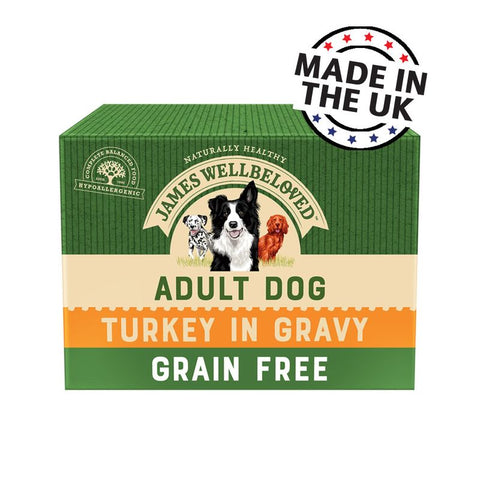 James Wellbeloved Adult Grain Free Pouches - Turkey with Vegetables 