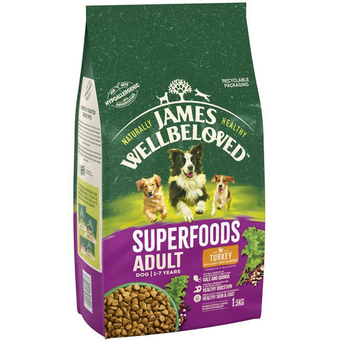 James Wellbeloved Adult Superfoods - Turkey with Kale & Quinoa Pet Supplies