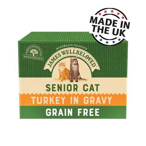 James Wellbeloved Senior Cat Pouches - Turkey Pet Supplies