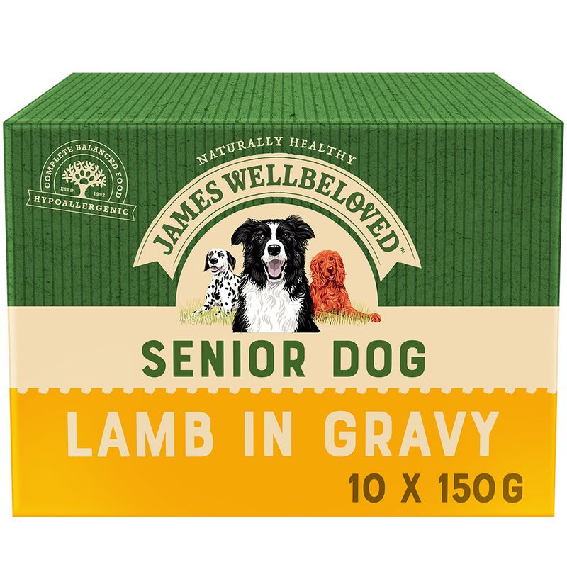 James Wellbeloved Senior Pouches – Lamb with Rice & Vegetables Pet Supplies