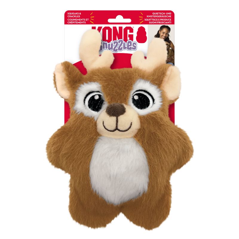 KONG Christmas Snuzzles Reindeer Pet Supplies