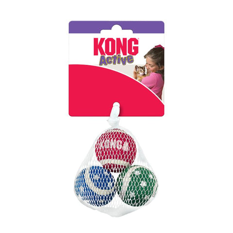 KONG Christmas Tennis Balls with Bells Pet Supplies