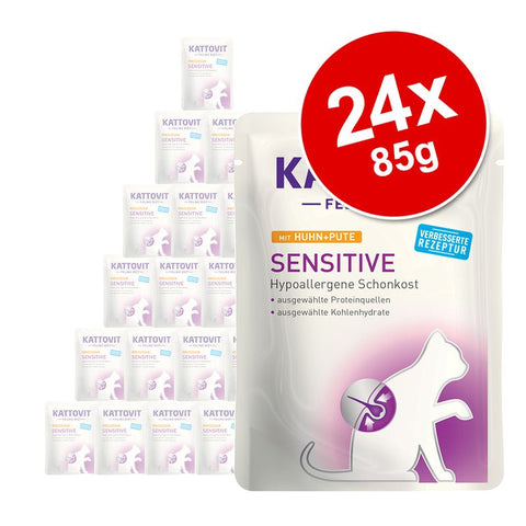 Kattovit Sensitive Pouches 24 x 85g Pet Supplies
