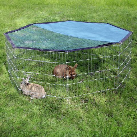 Kerbl Pet Octagonal Run with Sun Protection - 8 Sided Pet Supplies