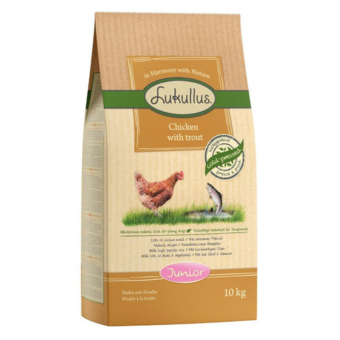 Lukullus Junior Cold-Pressed Chicken with Trout Pet Supplies