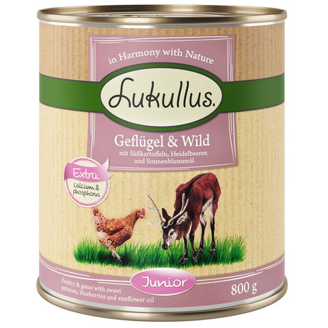 Lukullus Junior Poultry & Game - Grain-Free Pet Supplies