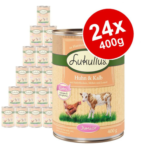 Lukullus Junior Saver Pack 24 x 400g Pet Supplies