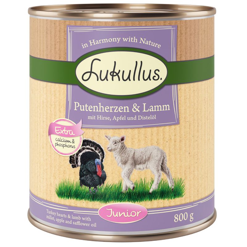 Lukullus Junior Turkey Hearts & Lamb Pet Supplies