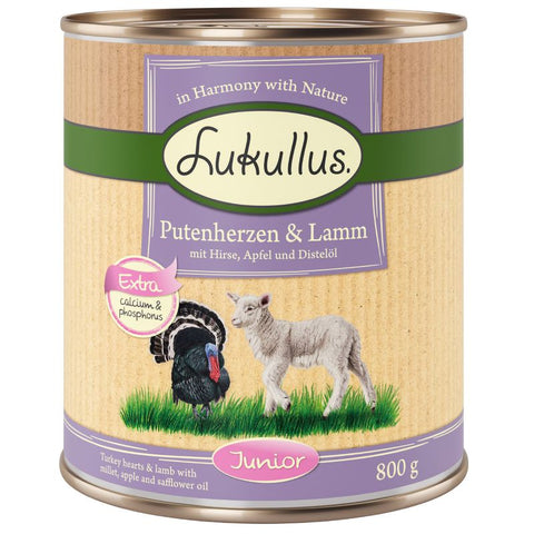 Lukullus Junior Turkey Hearts & Lamb Pet Supplies