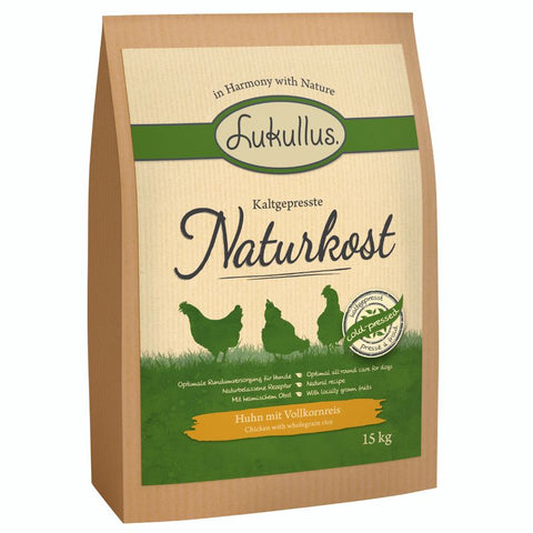 Lukullus Naturkost - Chicken & Wholegrain Rice Pet Supplies