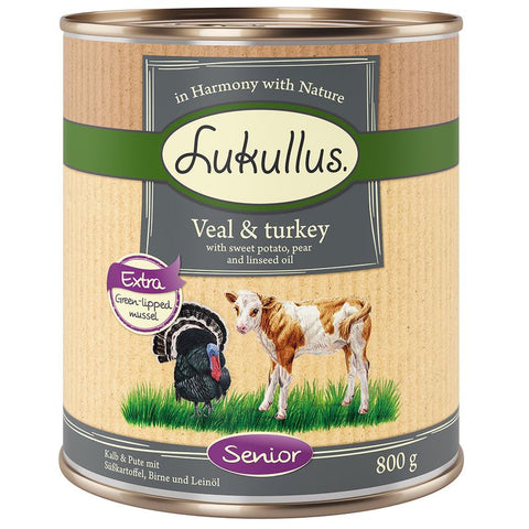 Lukullus Senior Veal & Turkey - Grain-Free Pet Supplies
