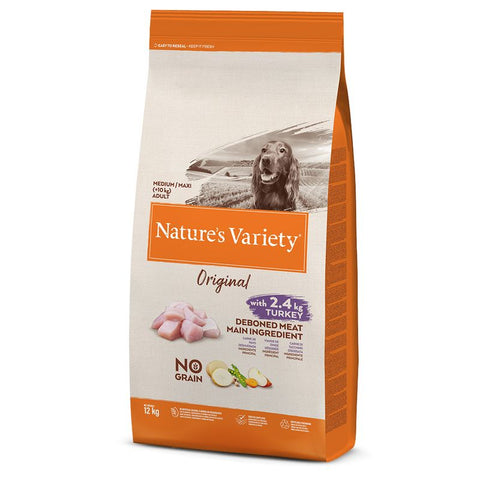Nature's Variety Original No Grain Medium/Maxi Adult - Turkey Pet Supplies