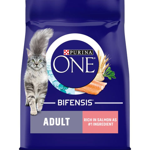 PURINA ONE Adult Salmon & Whole Grains Dry Cat Food Pet Supplies