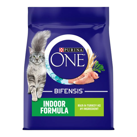 PURINA ONE Indoor Formula Turkey & Whole Grains Dry Cat Food Pet Supplies