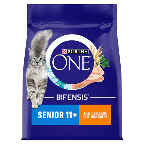 PURINA ONE Senior 11+ Chicken & Whole Grains Dry Cat Food Pet Supplies