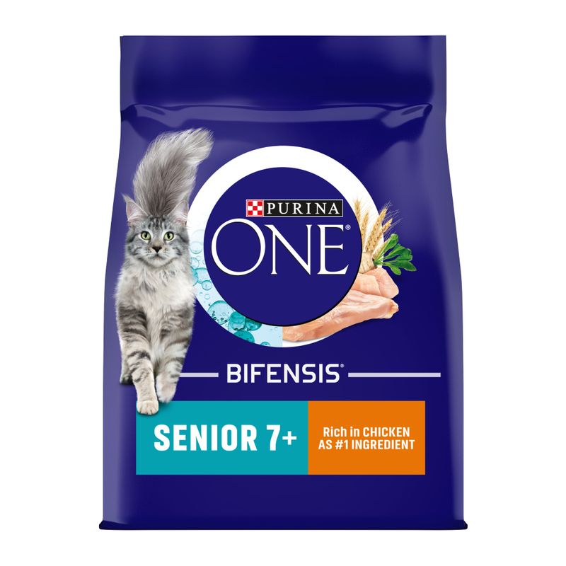 PURINA ONE Senior 7+ Chicken & Whole Grains Dry Cat Food Pet Supplies