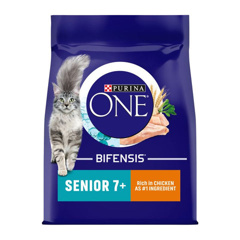 PURINA ONE Senior 7+ Chicken & Whole Grains Dry Cat Food Pet Supplies