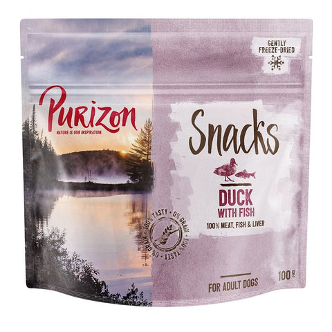 Purizon Dog Snacks - Grain-Free Duck with Fish Pet Supplies