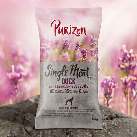Purizon Single Meat Adult Dog – Duck with Apple and Lavender Blossoms Pet Supplies