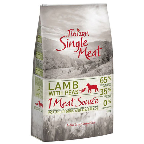 Purizon Single Meat Adult Dog - Grain-Free Lamb with Peas Pet Supplies